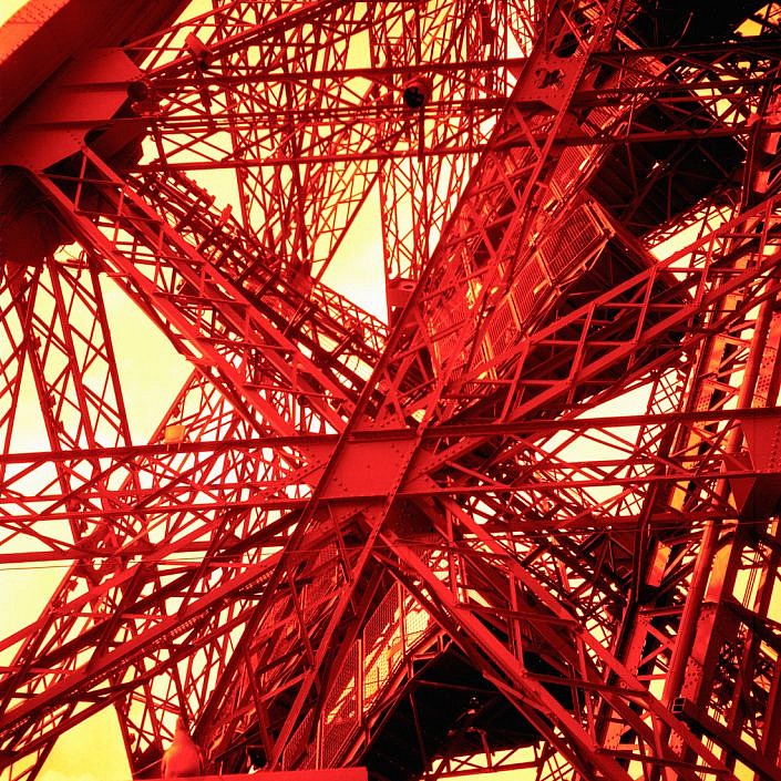 Eiffel Tower steel braces